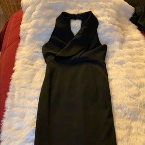 Black midi dress